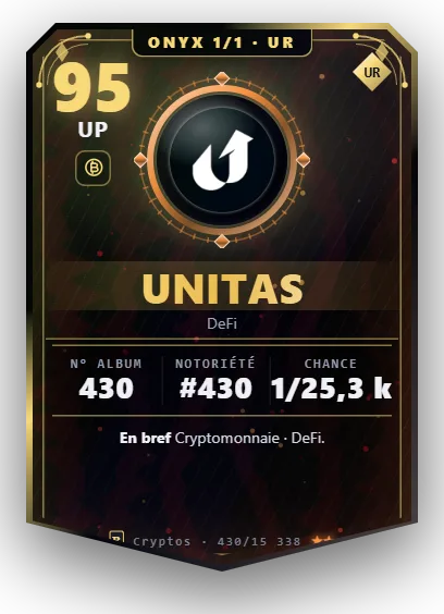 Carte Reflex Unitas, version Onyx 1/1