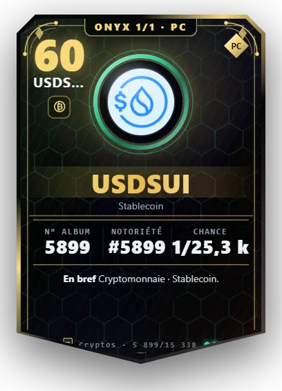 Carte Reflex USDsui, version Onyx 1/1