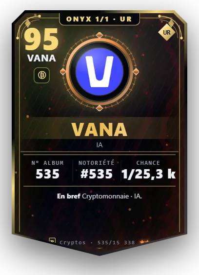 Carte Reflex Vana, version Onyx 1/1