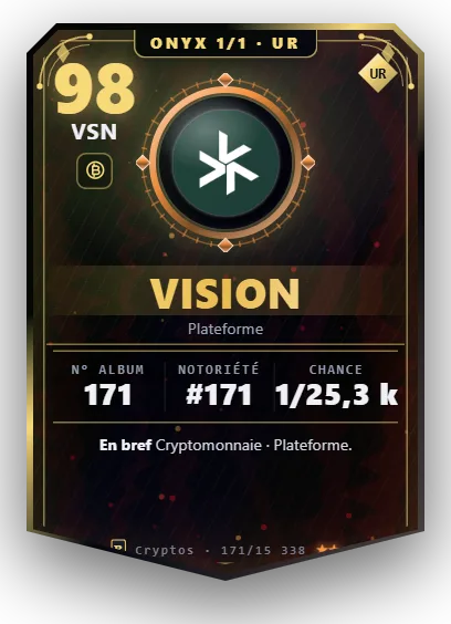 Carte Reflex Vision, version Onyx 1/1