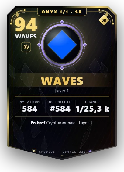 Carte Reflex Waves, version Onyx 1/1
