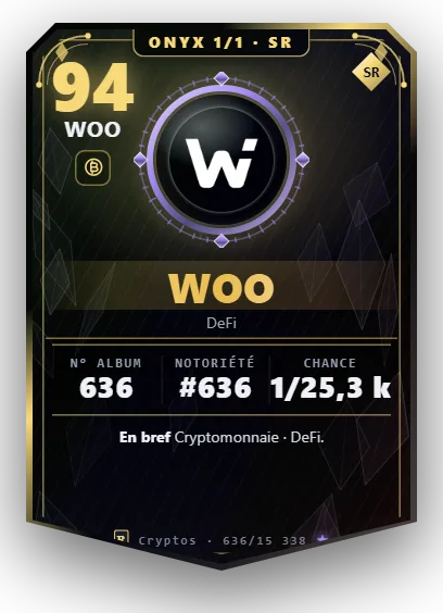 Carte Reflex WOO, version Onyx 1/1