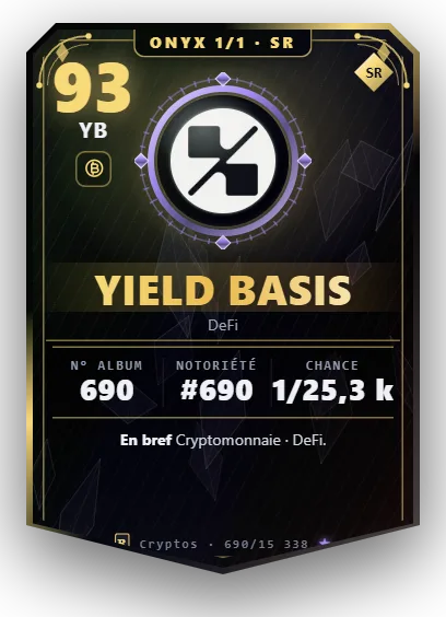 Carte Reflex Yield Basis, version Onyx 1/1