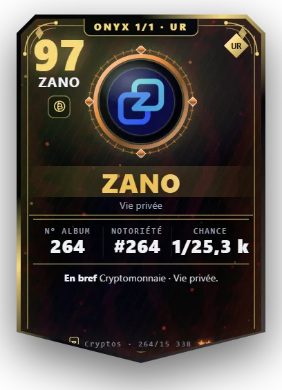Carte Reflex Zano, version Onyx 1/1