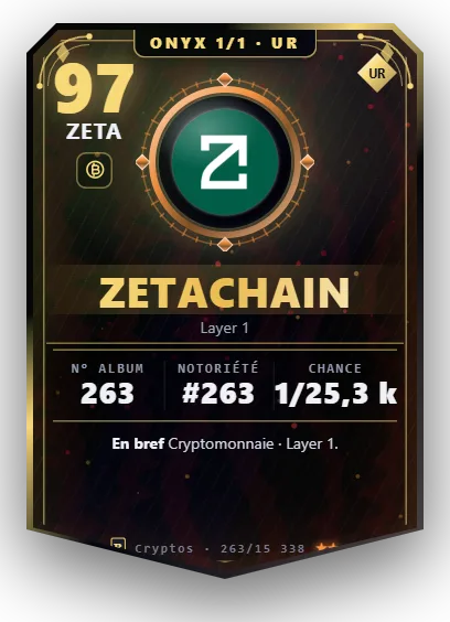 Carte Reflex ZetaChain, version Onyx 1/1