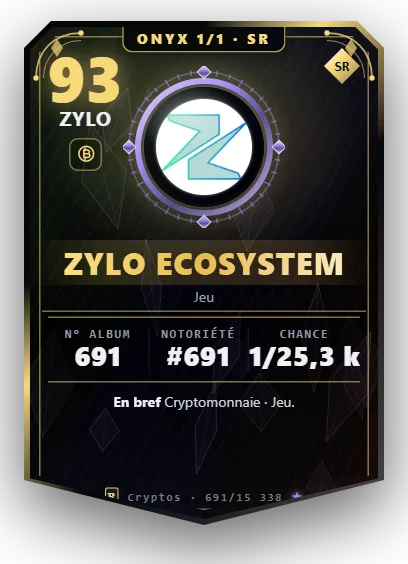 Carte Reflex Zylo Ecosystem, version Onyx 1/1